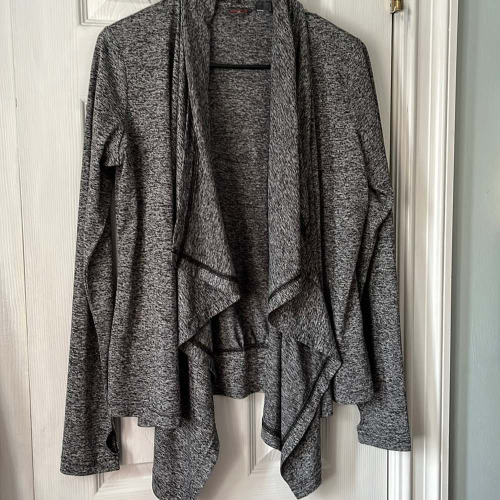 Merrell waterfall athletic style gray cardigan size Small
